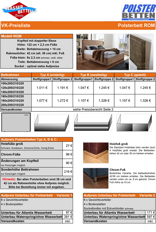 Polsterbetten